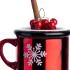 Intratuin kerst ornament gluhwein rood 7,2 x 6,2 x 10,4 cm