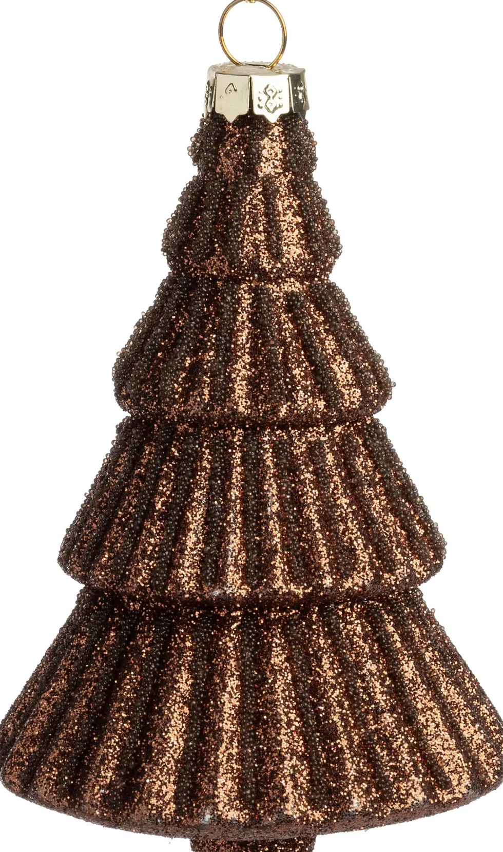 Intratuin kerst ornament Hohen kerstboom bruin 7 x 7 x 10,5 cm