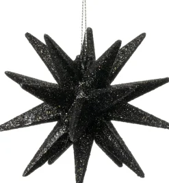 Intratuin kerst ornament Hope ster zwart D 11,5 H 11 cm