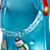 Intratuin kerst ornament instappers blauw 5,8 x 5,3 x 13,6 cm