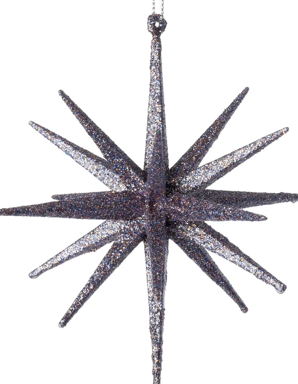 Intratuin kerst ornament Jens ster paars D 15 H 15 cm