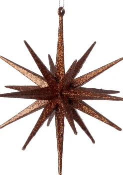 Intratuin kerst ornament Jens ster bruin D 15 H 15 cm