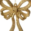 Intratuin kerst ornament Julia strik goud 11 x 2 x 13 cm