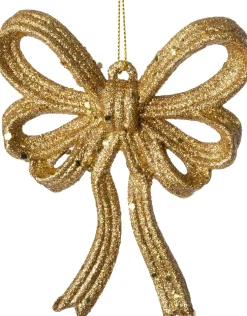 Intratuin kerst ornament Julia strik goud 11 x 2 x 13 cm