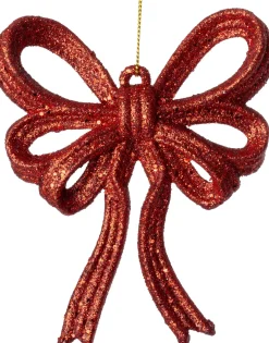 Intratuin kerst ornament Julia strik rood 11 x 2 x 13 cm