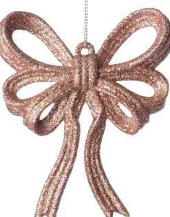 Intratuin kerst ornament Julia strik roze 11 x 2 x 13 cm