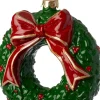 Intratuin kerst ornament Jule krans groen 9 x 4 x 10,5 cm