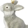 Intratuin kerst ornament Jurda konijn grijs 7,5 x 4 x 7,5 cm