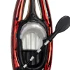 Intratuin kerst ornament kano rood 8,5 x 3,1 x 14,4 cm