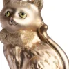 Intratuin kerst ornament kat bruin 9,3 x 6,3 x 4,5 cm