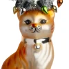 Intratuin kerst ornament kat oranje 5 x 4 x 9 cm