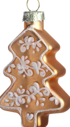 Intratuin kerst ornament kerstboom bruin 5 x 2 x 7,7 cm