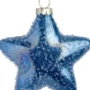 Intratuin kerst ornament Kerni ster blauw 8 x 3,5 x 8 cm
