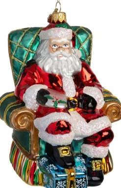 Intratuin kerst ornament kerstman stoel 11 x 11 x 15 cm