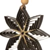 Intratuin kerst ornament kerstster Florian zwart / goud D 10 cm