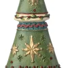 Intratuin kerst ornament kerstboom groen 5,7 x 1,8 x 12 cm