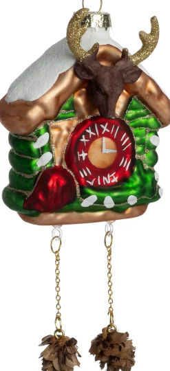 Intratuin kerst ornament klok 8,3 x 5,3 x 16,5 cm
