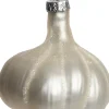 Intratuin kerst ornament knoflook zilver 6,8 x 6,5 x 7,5 cm