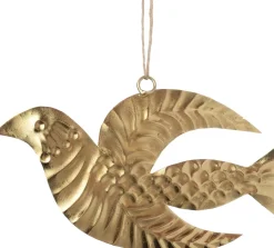 Intratuin kerst ornament Kvar vogel goud 7 x 10 x 0,1 cm