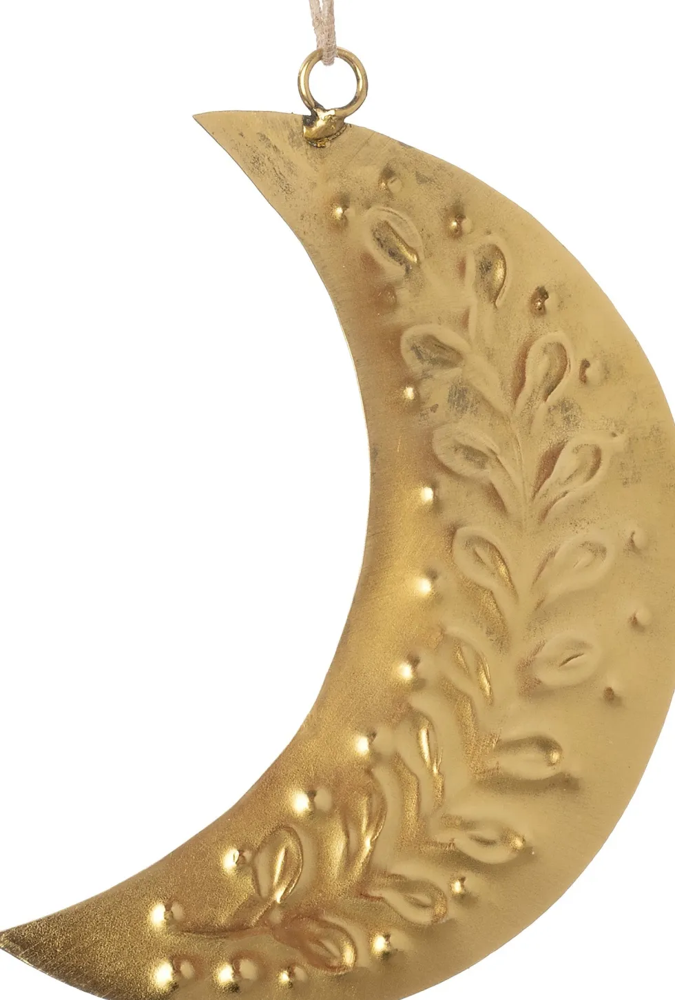 Intratuin kerst ornament Kvar maan goud 8 x 13 x 0,1 cm