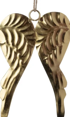 Intratuin kerst ornament Kvar vleugels goud 11 x 11 x 0,1 cm