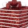 Intratuin kerst ornament Lahja cadeau rood streep 8 x 8 x 12 cm