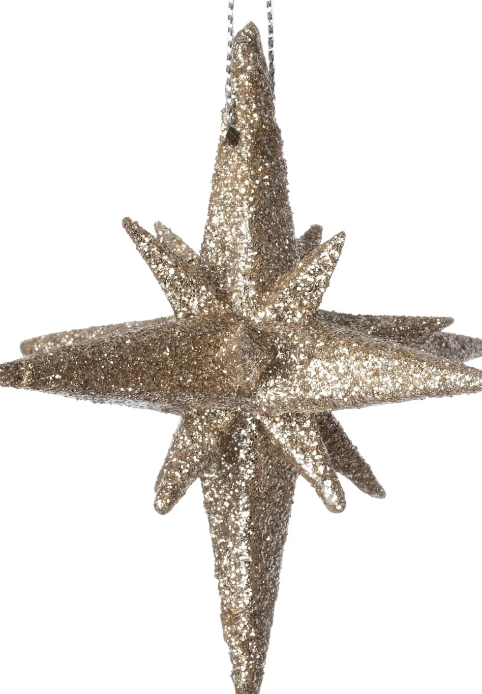 Intratuin kerst ornament Lars ster beige D 9,5 H 9 cm