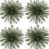 Intratuin kerst ornament Leoben donkergroen D 10 cm 4 stuks