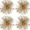 Intratuin kerst ornament Leoben wit D 10 cm 4 stuks