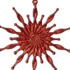 Intratuin kerst ornament Lise sneeuwvlok rood 11 x 0,3 x 11 cm