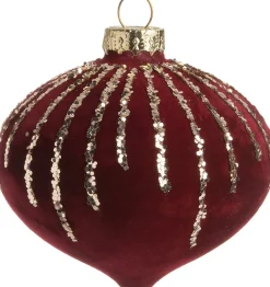 Intratuin kerst ornament Loriana ui rood 8 x 8 x 8,5 cm