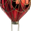Intratuin kerst ornament luchtballon rood 7,5 x 7,5 x 15,3 cm
