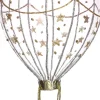 Intratuin kerst ornament luchtballon roze / transparant 8 x 10,8 x 17,3 cm
