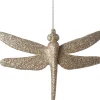 Intratuin kerst ornament Luna libelle beige 14 x 0,3 x 9 cm