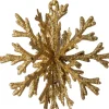 Intratuin kerst ornament Milou sneeuwvlok goud D 11 H 12 cm