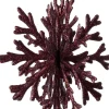 Intratuin kerst ornament Milou sneeuwvlok bordeaux D 11 H 12 cm