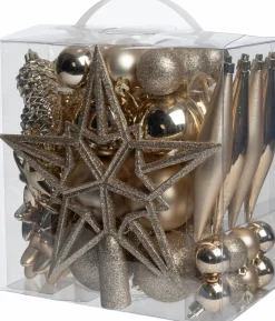 Intratuin kerst ornament mix Troy parel D 3-20 cm 50-delig