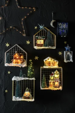 Intratuin kerst ornament Mona maan zilver 7 x 3 x 9 cm