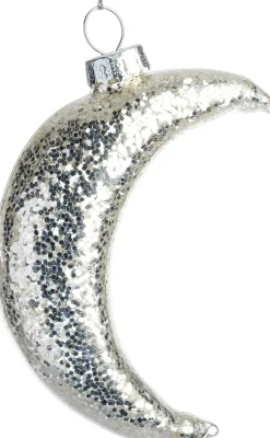 Intratuin kerst ornament Mona maan zilver 7 x 3 x 9 cm