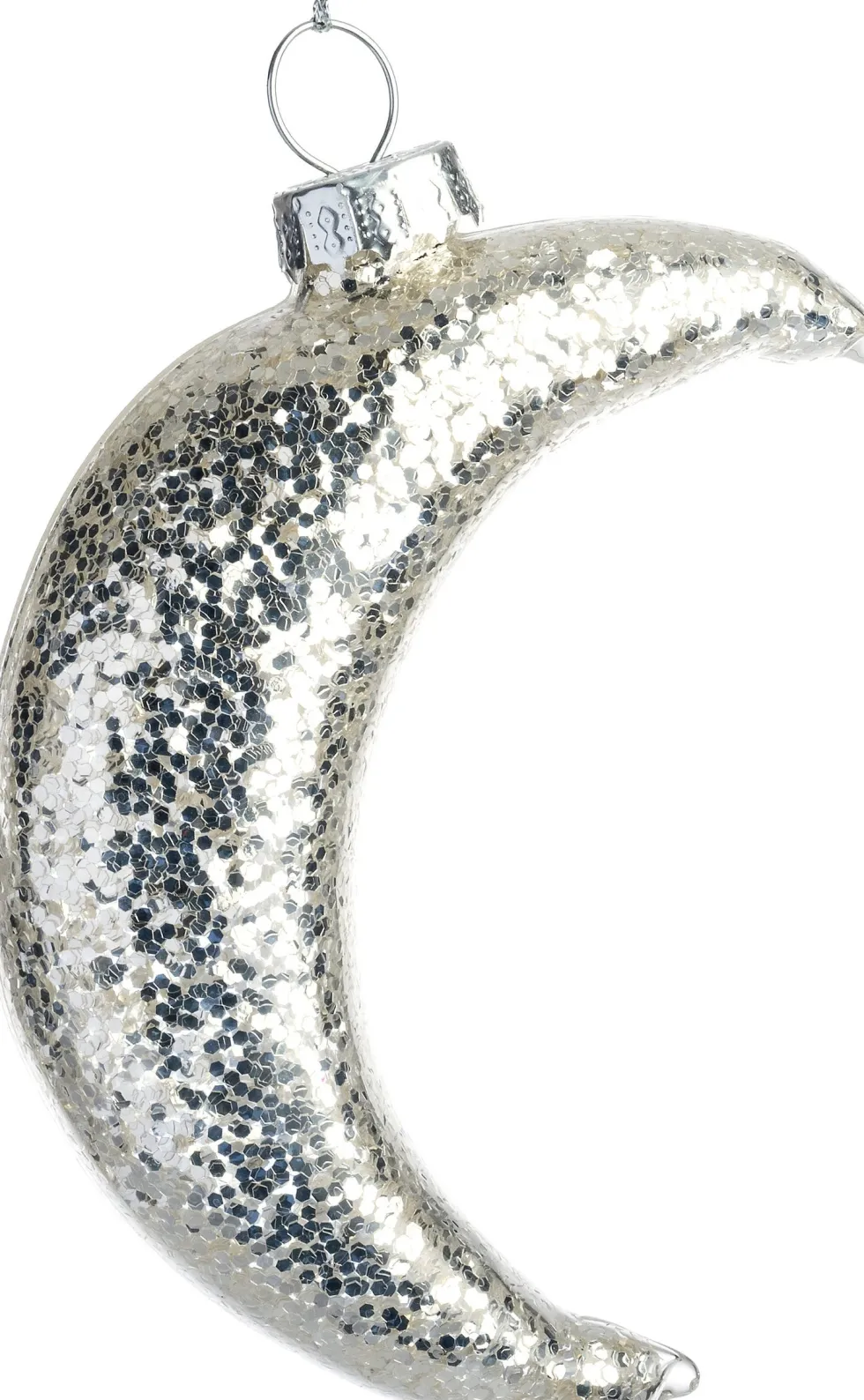 Intratuin kerst ornament Mona maan zilver 7 x 3 x 9 cm