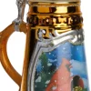 Intratuin kerst ornament Munchen bierpul geel 5,7 x 7 x 12,8 cm