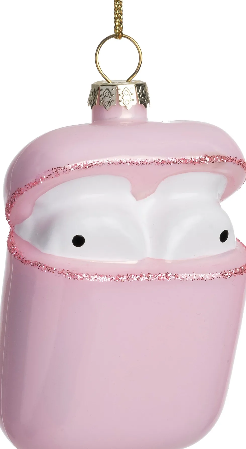 Intratuin kerst ornament oordopjes roze 5 x 2,5 x 8 cm