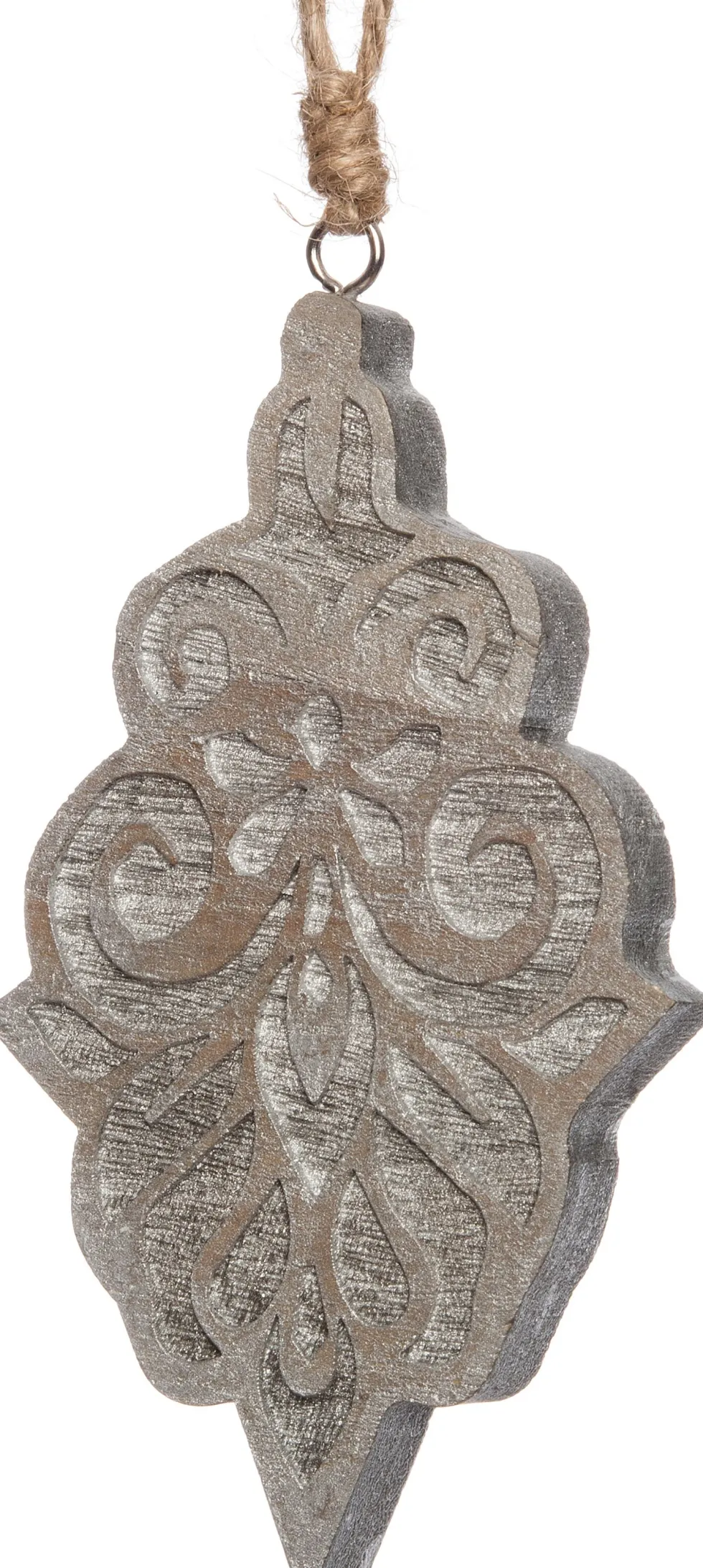 Intratuin kerst ornament ornament 15 x 10 x 1,5 cm zilver