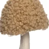 Intratuin kerst ornament paddenstoel bruin 7,8 x 7,8 x 12 cm
