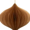 Intratuin kerst ornament papier goud D 10 H 9 cm