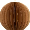 Intratuin kerst ornament papier goud D 9 H 9 cm