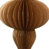 Intratuin kerst ornament papier goud D 8,5 H 11,5 cm