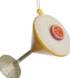 Intratuin kerst ornament pornstar martini goud / roze 7,5 x 7,5 x 11,5 cm