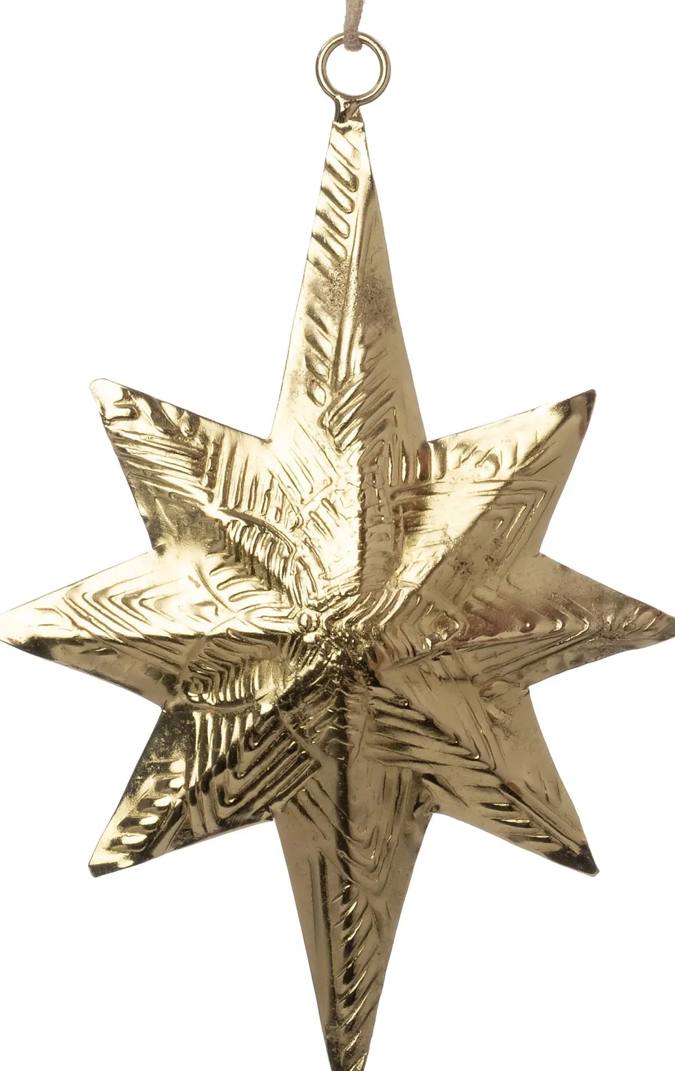 Intratuin kerst ornament Rabius ster goud 13 x 17,5 cm