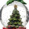 Intratuin kerst ornament Ravi sneeuwbol kerstboom groen / rood D 4,5 H 7,8 cm